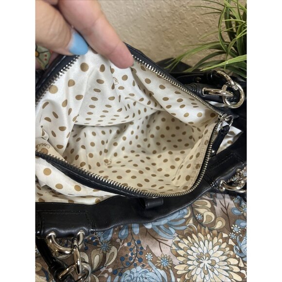 Coach Peyton Black Leather Large Carryall, Style 14510 Shoulder Handbag Purse - Picture 13 of 16